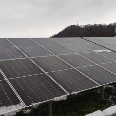 10 MW Photovoltaic Park, Brasov, Romania 6 Montaj panouri fotovoltaice la sol, Brasov, Romania