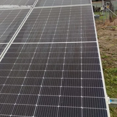 10 MW Photovoltaic Park, Brasov, Romania 9 Montaj panouri fotovoltaice la sol, Brasov, Romania